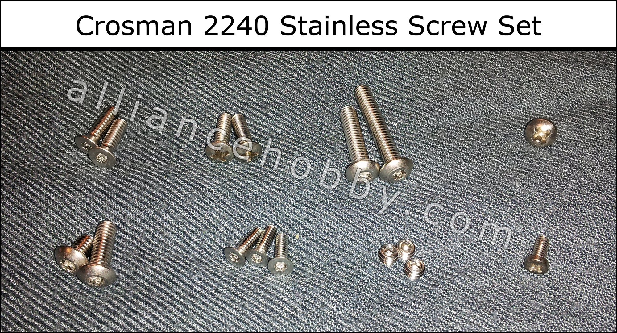 Crosman 2260 Rabbit Stopper Heritage 11 Piece Stainless Steel Screw Set 