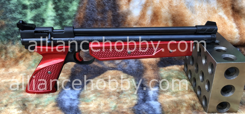 Aluminum Barrel Band With Muffler Adapter & 11mm Rail For Crosman 1322 / 1377 Air Pistols